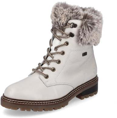 Remonte Damen Chelsea Boots D0B74, Frauen Stiefeletten,Lose Einlage,wasserabweisend,remonteTEX,gefüttert,Stiefel,Bootee,Booties,Weiss Kombi (80),39 EU