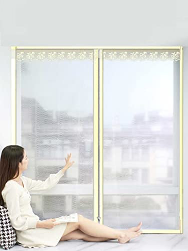 Window Insulation kit-Indoor Patio Door and Window Insulation Film tarp, Indoor Window Insulation kit, Transparency Windproof to Keep Indoor Temperature (180x250cm)