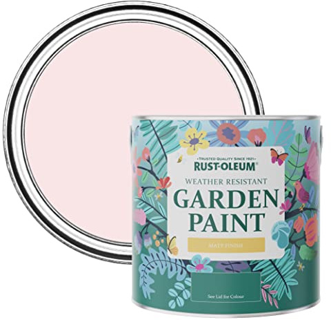 Rust-Oleum Pink Mould-Resistant Garden Paint In Matt Finish - Strawberry Vanilla 2.5L