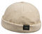 Clakllie Docker Hat Cap Ohne Schirm Casual Seemannsmütze Hafenarbeiter Mütze Rollrandmütze Kopfbedeckung Hafenmütze für Herrn und Damen,CT84-Beige