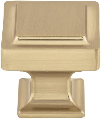 Top Knobs TK702HB TK702 Ascendra 1-1/4 Inch Square Cabinet Knob from The Transcend Collection