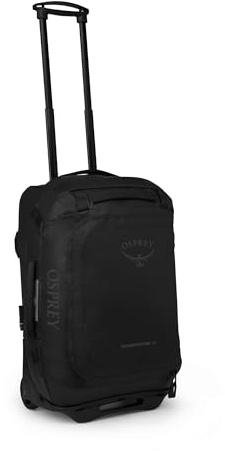 Osprey Transporter Reisetasche mit Rollen, 40L, Raven Black/Black, O/S