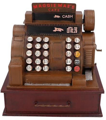 Vintage-Registrierkasse, Zubehör aus Eisen für Registrierkassen, dekorative Verschönerung, Vintage-Registrierkasse