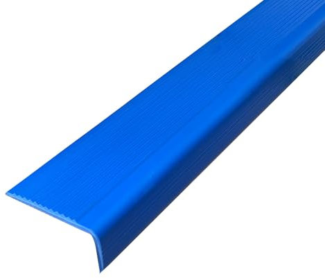 LIKANGLONGJU Profilo Angolare PVC a L, Paraspigoli Muro per Bordi Scale, Impermeabile e Antigelo, Adatto per Piastrelle e Assi di Legno(Blue)