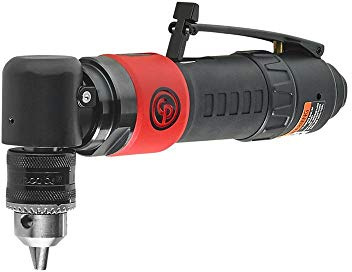 Chicago Pneumatic CP879C - Air Power Drill, 3/8 Inch (10 mm), Keyed Chuck, Angle Handle, 0.35 HP / 260 W, Stall Torque 3.2 ft. lbf / 4.4 NM, 2000 RPM, Hand Drill, Power Tools & Home Improvement