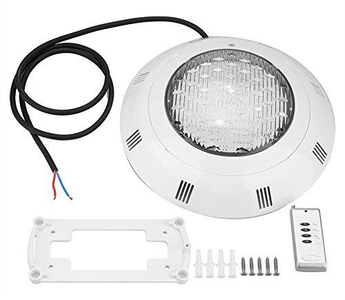 Fdit 12V 24 Luz de Piscina LED RGB Subacuática Multicolora Brillante con Control Remoto Socialme-EU