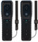 TechKen Fernbedienung f眉r Wii, 2 St眉ck, kompatibel mit Wii-Fernbedienung, mit Silikon und Handschlaufe (schwarz)