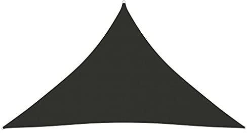 vidaXL Sonnensegel Wasserfest Sonnenschutz Windschutz Sonnendach UV Schutz Garten Terrasse Balkon Oxford-Gewebe Dreieckig 3x3x4,24m Anthrazit