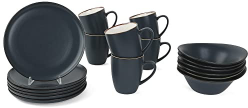 Servicio de café de porcelana de 18 piezas.