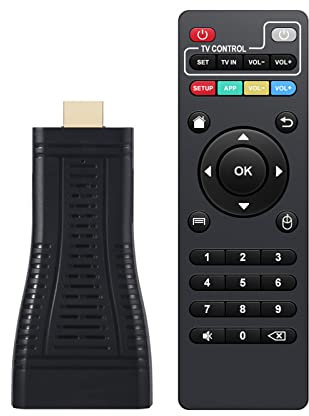 ZXNQ TV Smart Stick, Android 10.0 Stick para Streaming en TV (4K UHD Dual-Band WiFi BT4.0 100M LAN)