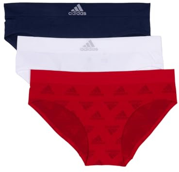 adidas Lot de 3 Culottes Hipster sans Couture pour Femme, Large
