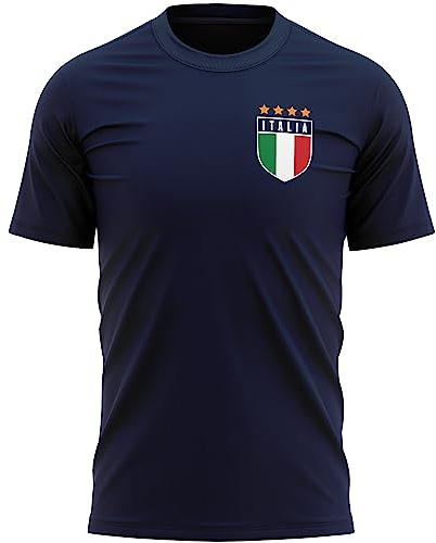 Maglietta da uomo con bandiera italiana, retrò, maglietta per tifosi del paese di calcio, maglietta da rugby italiana, Marina Militare, XXL