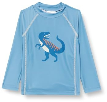 Playshoes Maglietta da Bagno Unisex per Bambini, Protezione UV, Dino Blu Manica Lunga, 98-104