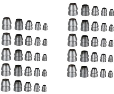 BESTonZON Cuñas De Acero 50 Pcs Cuña De Martillo Herramienta De Reparacion Martillo De Herrero Cuña De De Hierro Kit De Cuña De Mango De Herramientas Almádena Metal Planchar Martillo De Orejas