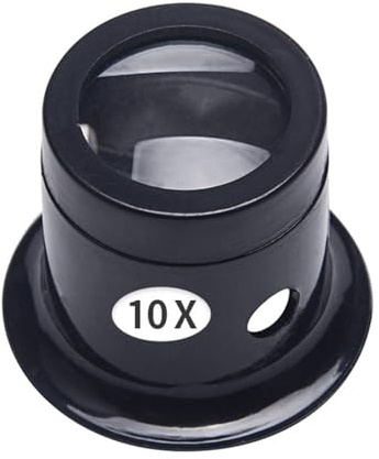 Lente di ingrandimento per gioielli, lente da 10x per gioielli, lente di ingrandimento per occhi di orologiaio per gioielli, monete, timbri, tessuti, riparazione di diamanti