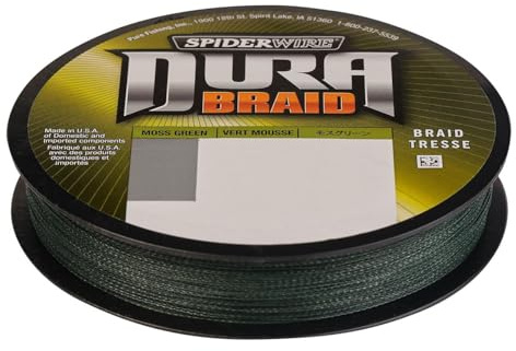 SpiderWire DURA Braid, fiskelina, Superline, predatorfiske, gädda, abborre, gös, öring, unisex, mossgrön, 0,28mm | 22,5kg | 49,5lb | 150yd