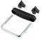 Jonikuper Roof Box U-Bolt Clamps, Car Roof Rack U-Bolt Mounting Kit Metal Frame Retainer Clips With Installation Screws Luggage Carrier Fastener Set(Inner diameter 8cm)