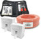 ARLI CAT 7 25m Verlegekabel Netzwerkkabel CAT.7 + 2x Netzwerkdose Cat6a + 1x Werkzeugset Crimpzange Abisoliermesser Tester Netzwerk Werkzeug Set 4 in 1 S/FTP CAT7 PIMF Kabel AWG23/1 Ethernet 25 m