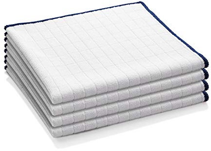 E-Cloth Wash & Wipe Dish Microfiber Cleaning Cloth, 4 Pack, Blue