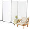Fiqops Paravent 260x180cm Sichtschutzwand Beige Raumteiler Stellwand Raumteiler Trennwand Sichtschutz 3 Trennwände