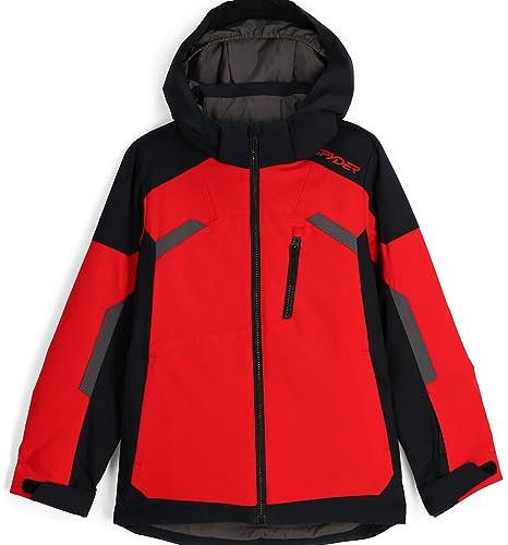 Spyder Boys Leader Insulated Ski Jacket, Volcano, 14