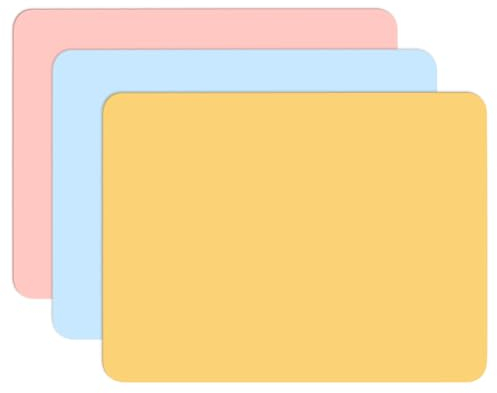 3 Stück Bastelunterlage Kinder 40x30cm Silikonmatte Basteln, Antihafte Knetunterlage, Rutschfeste Bastelmatte, Malunterlage, Silikon Unterlage, Silikon Matte für Gießharz Bastelarbeiten Handwerk DIY