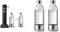Aarke Carbonator 3, Wassersprudler aus Edelstahl mit 2 x BPA-frei Flaschen & 2er-Pack PET-Flaschen für Wassersprudler Carbonator 3, BPA-frei mit Details in Edelstahl, 800ml, AASPB1-STEEL