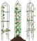 SEVERNO Gartenbogen aus Stahl, 190cm hoch, Hochzeitsbogen, Garten-Pergolat,Garten Rankgitter Rankhilfe Rankbogen Dunkelgrün