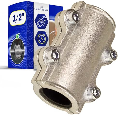 Abrazadera Metalica para Tubos de Acero 1/2 para Reparación - Garantía de 10 Años - MONTERAL