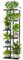Bamworld Porta Piante da Interno ed Esterno per Balcone – Fioriera Verticale in Metallo e Legno con 6 Ripiani – Disponibile in Nero – Portavasi Decorativo – Scaffale Piante – Arredo Giardino