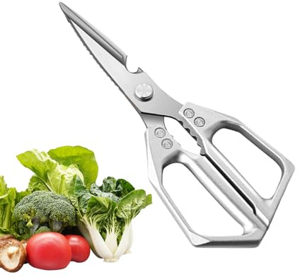 YAOPIU Tijeras Para Aves De Corral,Tijeras De Acero Inoxidable Para Mariscos - Culinarias Resistentes Para Procesar Aves Cortar Verduras Preparar Pescado Mariscos Apartamento
