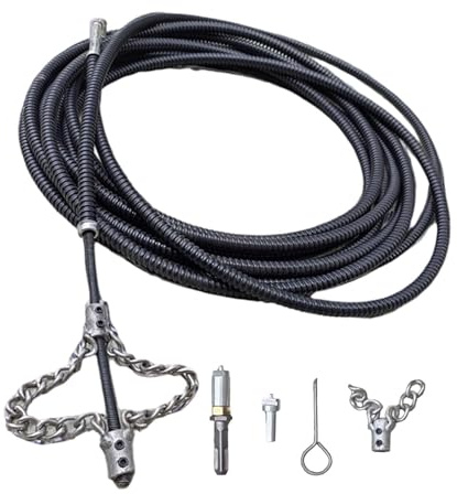 Jugutyeg Serpiente de Drenaje Herramienta Flexible para Limpieza de Tuberías Cable de Sonda Desatascador de Metal Material Función Desbloquear Obstruc