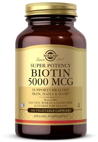 Solgar Biotin 5000 μg Vegetable 100 Capsules - Pack of 1