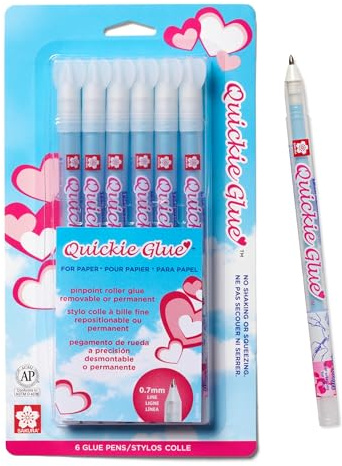 SAKURA 58483 6-Piece Quickie Glue Pen Set