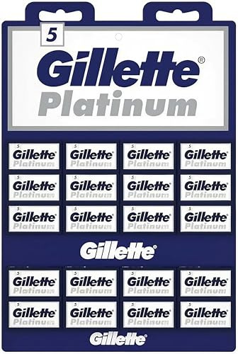 100 Gillette Platinum lamette di sicurezza a doppio filo, 20 X 5