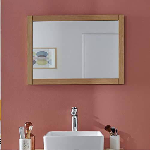 Miroir Salle de Bain en Bois L50 x H70 Atoll