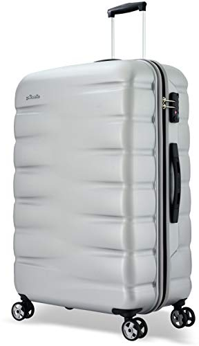 Probeetle by Eminent Koffer Voyager VII 77cm 102L Hartgepäck Super Leicht Anti-Kratz-Hartschale 4 Doppelrollen TSA Schloss Silber