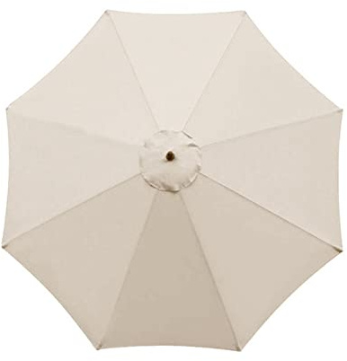 IGTOPS Parasoll, ersättning 2,7 m/3 m, parasoll, tygskydd, 6 eller 8 ribbor, baldakinskydd, utomhus, marknad, bord, paraply, baldakin, paraply, ersättningstyg