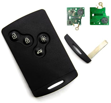 Carte Scenic 3 et Grand Scenic 3 de 2008 à 2016 - Non Mains Libres - Carte Electronique Vierge Adaptable Compatible - PCF 7941- Clé Automobile