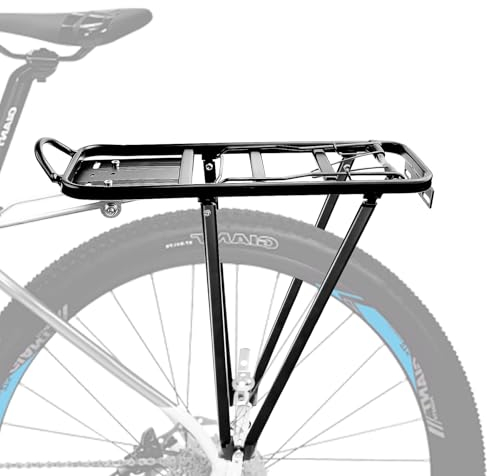 JOLIGAEA Mountainbike Gepäckträger, Aluminiumlegierung, Universal, Einstellbar, Hinten für MTB, Rennrad, EBike