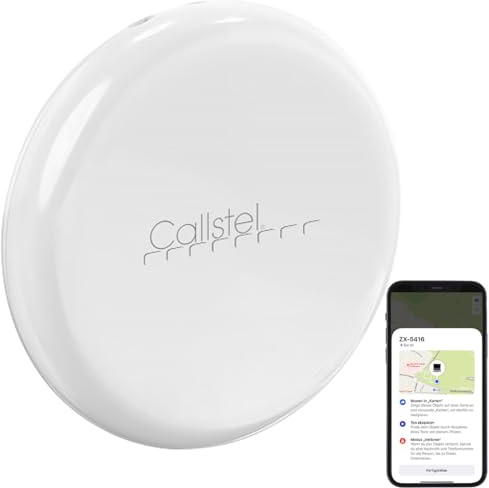 Callstel Traceur localisateur d'objets et de clés Compatible AirTag SGF-20 - Blanc