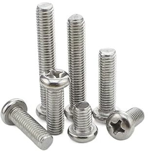 Muarted 40 Uds M4 * 6/8/10/12/16/20/25/30mm GB818 304 Tornillo de Cabeza Redonda de Acero Inoxidable/Tornillos de Cabeza semicircular de Cabeza Cruzada(30mm)