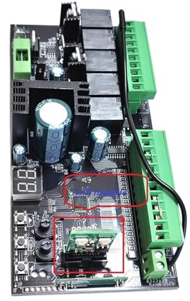 Tuya Wifi 12VDC 24VDC !!! Carte électronique de commande for moteur d'ouvre-portail battant automatique double(Kit 2)