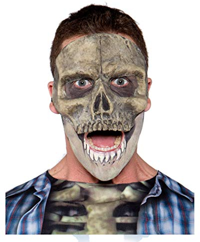 Horror-Shop Demi-Masque de crâne