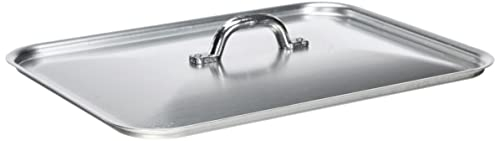 Pentole Agnelli Family Coperchio Rettangolare, Alluminio, Argento, 32x23 cm