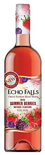 Echo Falls Fruit Fusion Wine Summer Berries Rosé Wine (Case of 12 x 75cl Bottles)