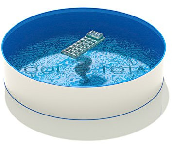 POOL Total Rundbecken mit Einhängebiese und Style Handlauf Ø6,00 x 1,35m Folie blau 0,8mm