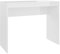 vidaXL Escritorio Contrachapada Mobiliario Oficina Decoración Diseño Sencillo Elegante Funcional Práctico Compacto Versátil Blanco Brillo 90x40x72cm