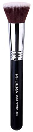 Flat Kabuki Foundation Brush By Phoera Premium Quality Makeup Face Brush For Liquid, Powder And Cream Perfect For Blending And Buffing Cosmetics Aquapurity