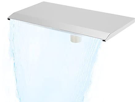 Bec de Baignoire Cascade, Robinet G1/2 Filetage Externe SPA Salle de Bain Piscine Murale Argentée, Accessoires de Buse